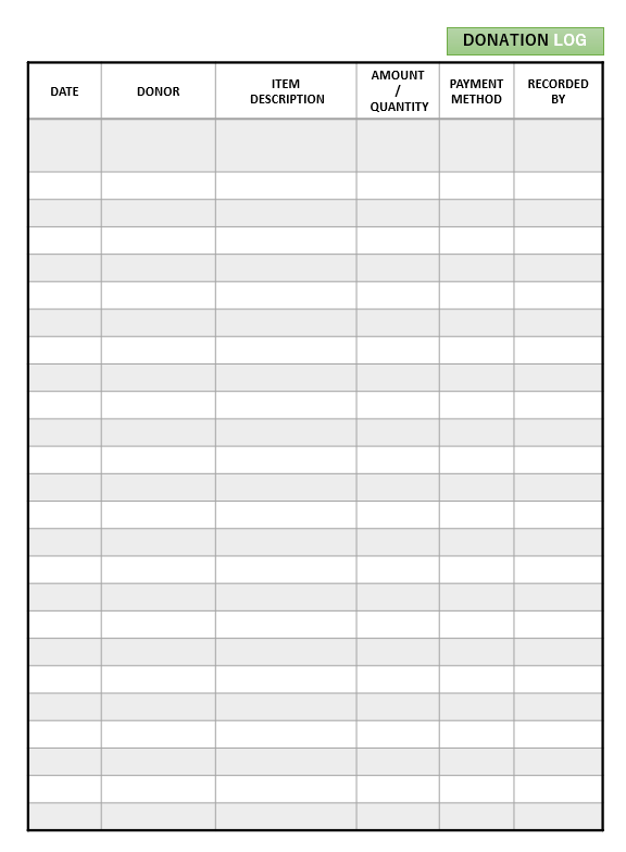 Fundraising Donation Form Template 